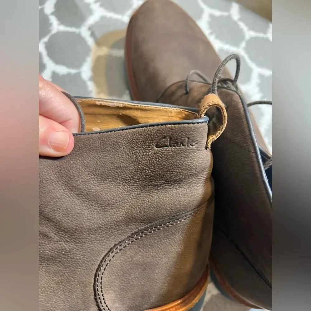 Clarks dark brown